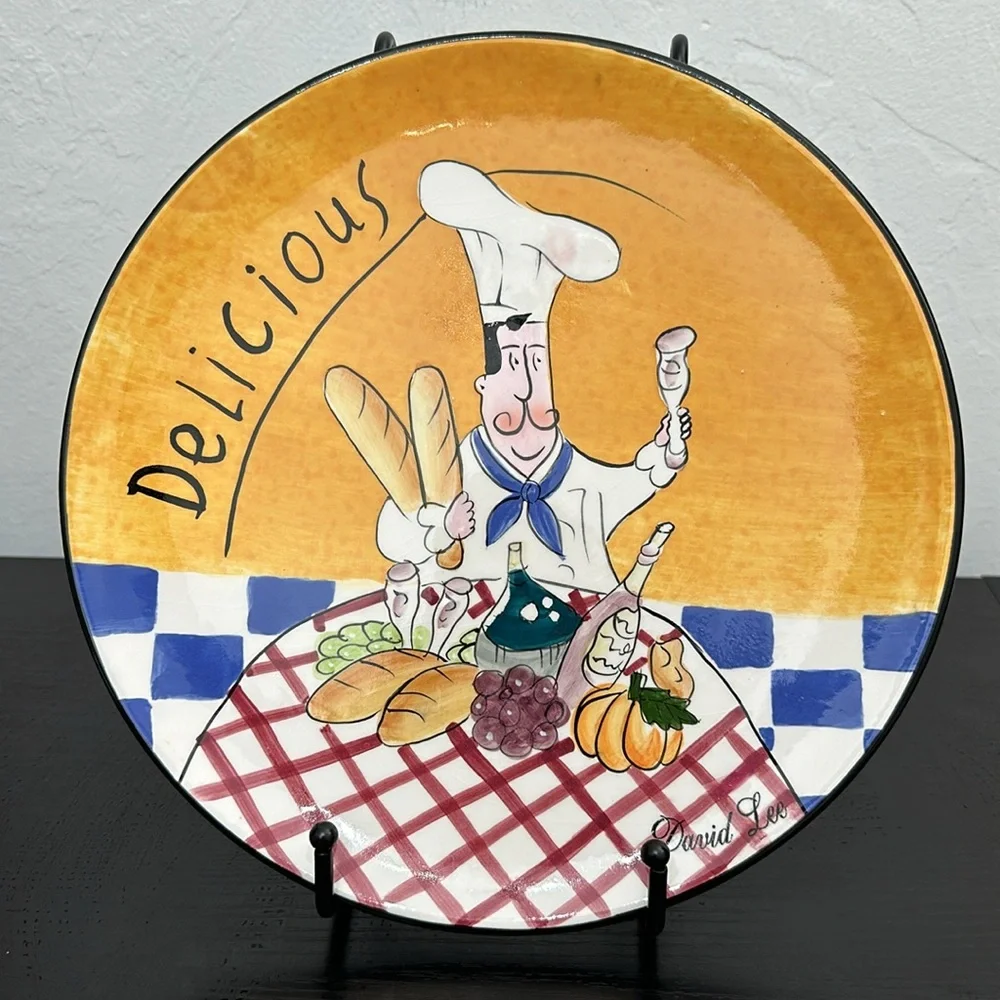 Signed David Lee 10.5” Chef Plate